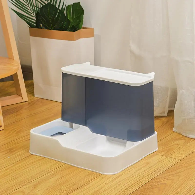 Summer Plastic Transparent Large Capacity Automatic Pet Feeding Tools, Pet Food Feeder & Water Dispenser, Automatic Dog Cat Feeder and Water Dispenser, Pet Supplies, Pet Products, Cruel Summer
