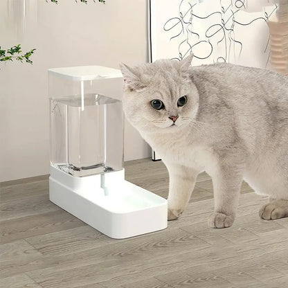Summer Plastic Transparent Large Capacity Automatic Pet Feeding Tools, Pet Food Feeder & Water Dispenser, Automatic Dog Cat Feeder and Water Dispenser, Pet Supplies, Pet Products, Cruel Summer