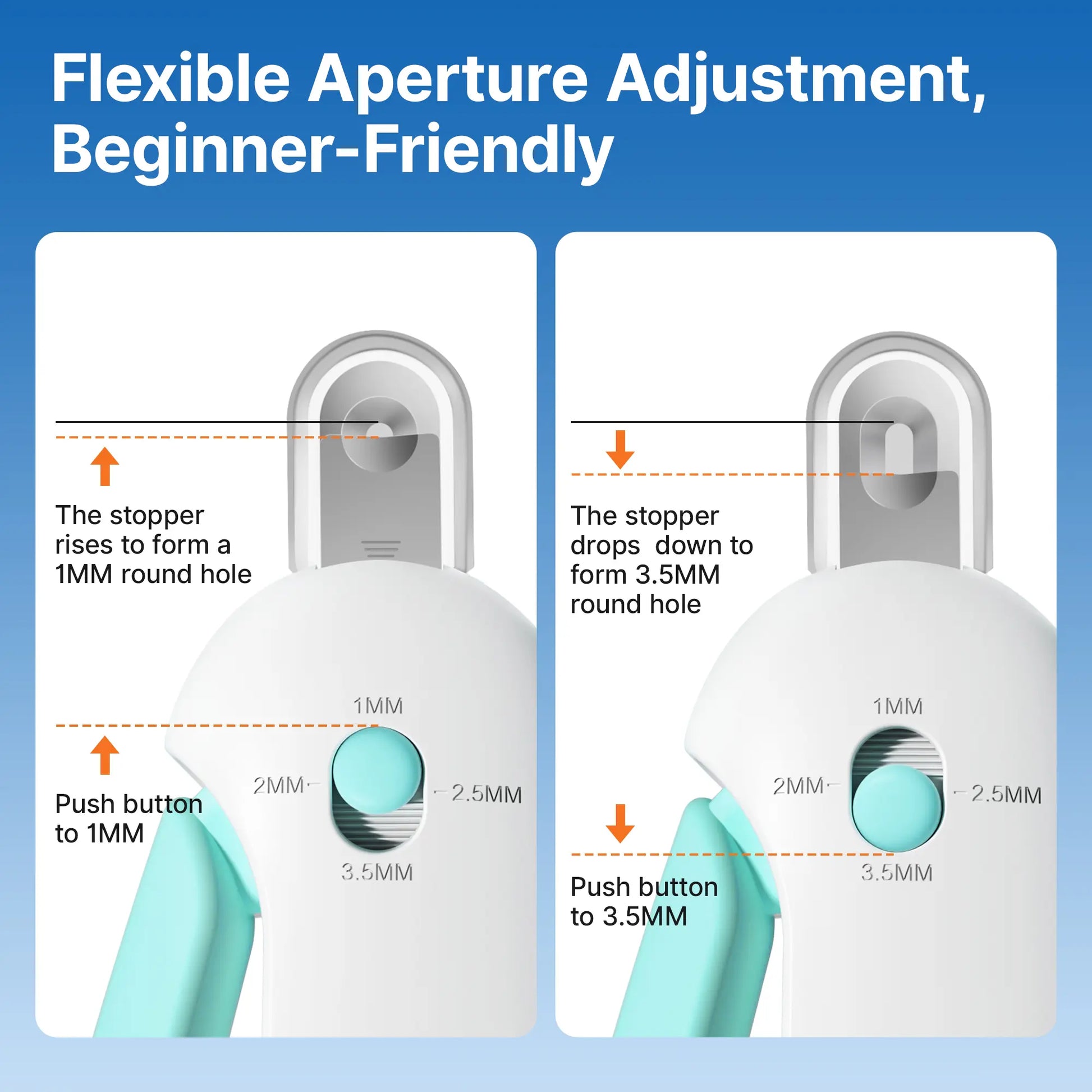Potaroma Cat Nail Clipper with Adjustable 4-Size Trimming Hole & Hidden Nail File | Safe Toenail Trimmer for Kittens & Indoor Cats | Anti-Splash Claw Cutter for Cat Grooming (Blue) #Summervibes #Petlovers